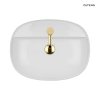 OLTENS Hamnes Thin umywalka 51x39 cm nablatowa owalna z powłoką SmartClean biała 41813000